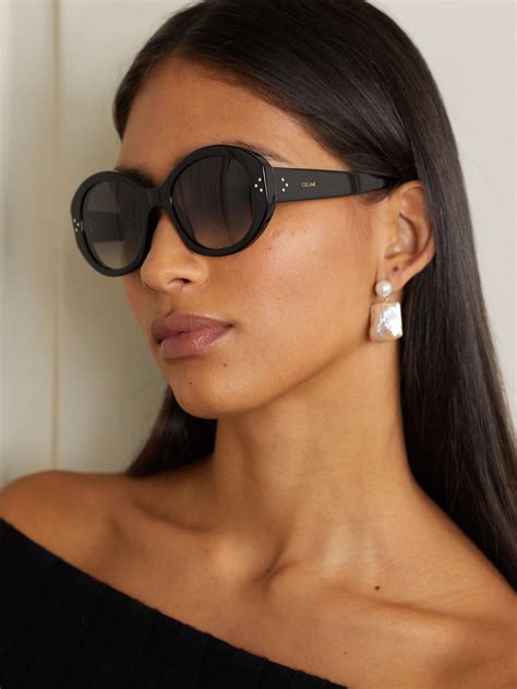 celine black round frame sunglasses|celine sunglasses nordstrom.